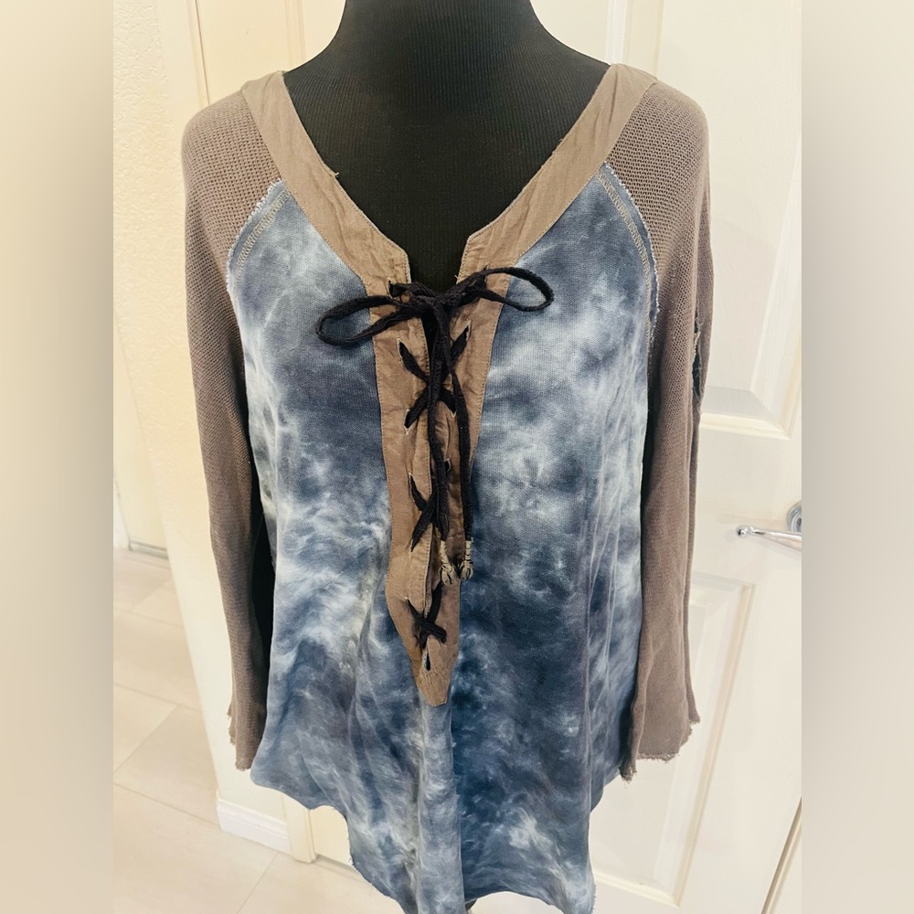 Free People New Romantics Tie Dye Top